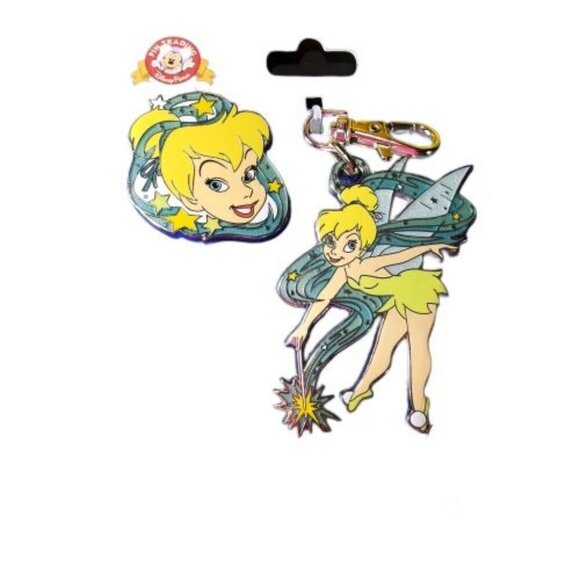 Disney Tinkerbell Fairy Peter Pan Lanyard Trading Pin Badge Lapel Pin Brooch - Picture 1 of 9